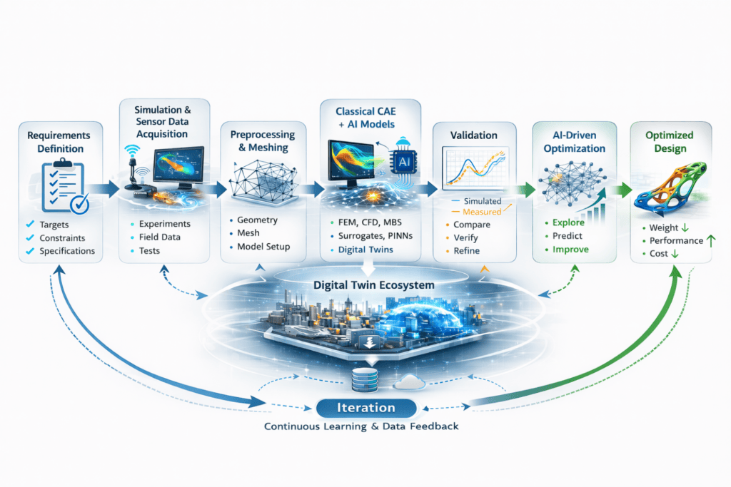 Simulation Cae Model AI in engineering 2026: How simulation, digital twins and surrogate ...
